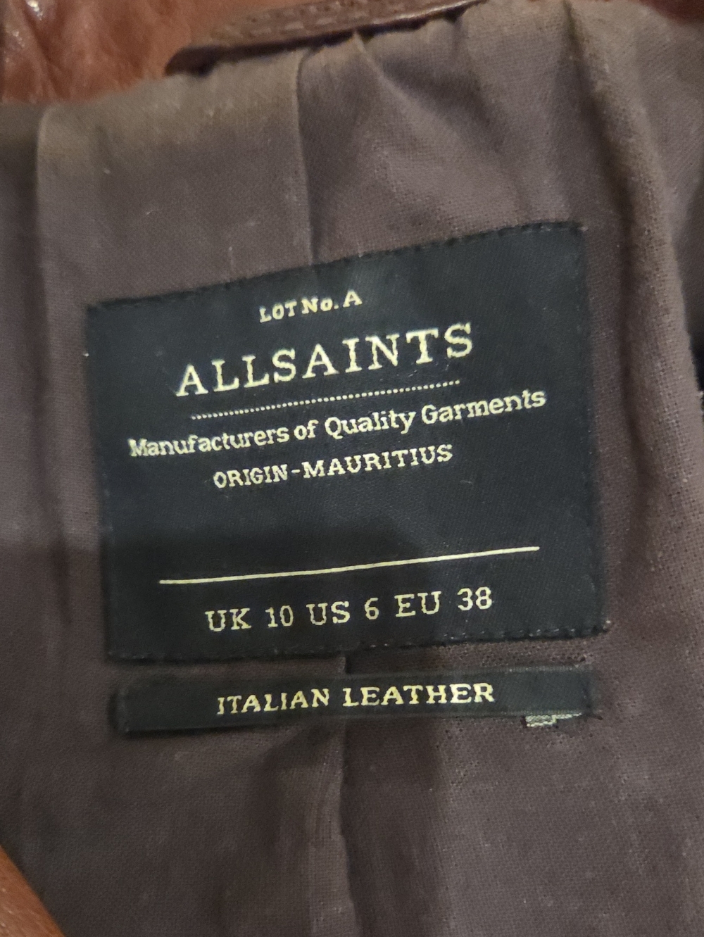 All Saints Leather Moto Jacket - Picture 9 of 14